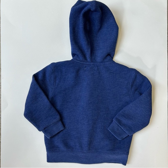 Ralph Lauren Toddler Boys Blue Logo Fleece Full-Zip Hoodie, Size 18 Months - Picture 3 of 5
